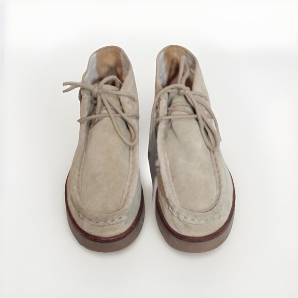 The Great Wallabee Chukka Boots Tan Sand Suede Preppy Moc Desert MINT Size 10 - Picture 1 of 12